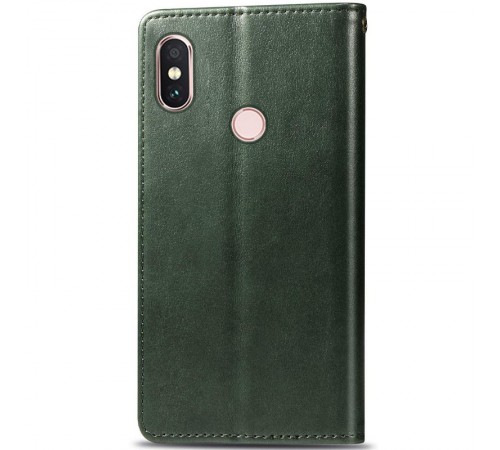 Шкіряний чохол-книжка GETMAN Gallant (PU) для Xiaomi Redmi Note 5 Pro / Note 5 (AI Dual Camera) Зелений Шкіряний чохол-книжка GETMAN Gallant (PU) для Xiaomi Redmi Note 5 Pro / Note 5 (AI Dual Camera) Зелений