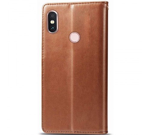 Шкіряний чохол-книжка GETMAN Gallant (PU) для Xiaomi Redmi Note 5 Pro / Note 5 (AI Dual Camera) Коричневий Шкіряний чохол-книжка GETMAN Gallant (PU) для Xiaomi Redmi Note 5 Pro / Note 5 (AI Dual Camera) Коричневий