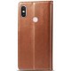 Шкіряний чохол-книжка GETMAN Gallant (PU) для Xiaomi Redmi Note 5 Pro / Note 5 (AI Dual Camera) Коричневий