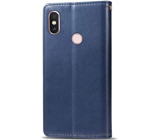 Шкіряний чохол-книжка GETMAN Gallant (PU) для Xiaomi Redmi Note 5 Pro / Note 5 (AI Dual Camera) Синій Шкіряний чохол-книжка GETMAN Gallant (PU) для Xiaomi Redmi Note 5 Pro / Note 5 (AI Dual Camera) Синій