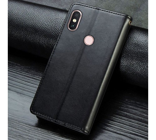 Шкіряний чохол-книжка GETMAN Gallant (PU) для Xiaomi Redmi Note 5 Pro / Note 5 (AI Dual Camera) Чорний Шкіряний чохол-книжка GETMAN Gallant (PU) для Xiaomi Redmi Note 5 Pro / Note 5 (AI Dual Camera) Чорний