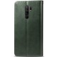 Шкіряний чохол книжка GETMAN Gallant (PU) для Xiaomi Redmi Note 8 Pro Зелений