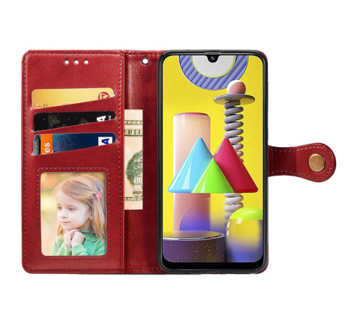 Шкіряний чохол-книжка GETMAN Gallant (PU) для Xiaomi Redmi Note 4X / Note 4 (Snapdragon) Червоний