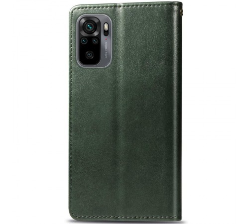 Шкіряний чохол-книжка GETMAN Gallant (PU) для Xiaomi Redmi Note 10 / Note 10s Зелений Шкіряний чохол-книжка GETMAN Gallant (PU) для Xiaomi Redmi Note 10 / Note 10s Зелений
