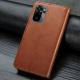 Шкіряний чохол-книжка GETMAN Gallant (PU) для Xiaomi Redmi Note 10 / Note 10s Коричневий