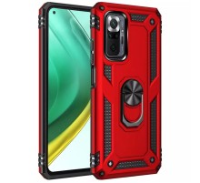 Ударостійкий чохол Serge Ring for Magnet для Xiaomi Redmi Note 10 Pro / 10 Pro Max Червоний
