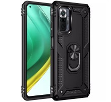 Ударостійкий чохол Serge Ring for Magnet для Xiaomi Redmi Note 10 Pro / 10 Pro Max Чорний