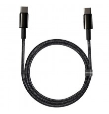 Дата кабель Baseus Tungsten Gold Type-C to Type-C Cable 100W (1m) (CATWJ-01) Чорний