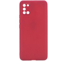 Силіконовий чохол Candy Full Camera для Samsung Galaxy A31 Червоний / Camellia