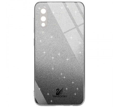 TPU+Glass чохол Swarovski Full Camera для Samsung Galaxy A02 Чорний TPU+Glass чохол Swarovski Full Camera для Samsung Galaxy A02 Чорний