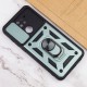 Ударостійкий чохол Camshield Serge Ring для Xiaomi Redmi Note 9 / Redmi 10X Зелений (горизонт. шторка)