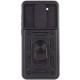 Ударостійкий чохол Camshield Serge Ring для Xiaomi Redmi Note 9 / Redmi 10X Чорний (горизонт. шторка)
