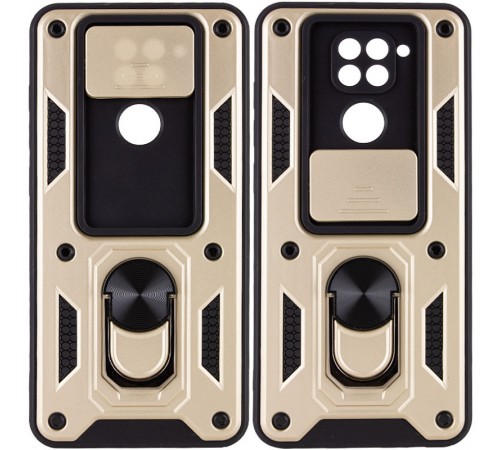 Ударостійкий чохол Camshield Serge Ring для Xiaomi Redmi Note 9 / Redmi 10X Золотий Ударостійкий чохол Camshield Serge Ring для Xiaomi Redmi Note 9 / Redmi 10X Золотий