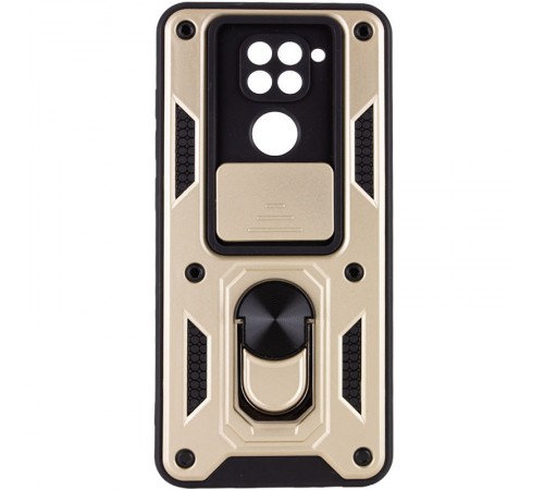 Ударостійкий чохол Camshield Serge Ring для Xiaomi Redmi Note 9 / Redmi 10X Золотий Ударостійкий чохол Camshield Serge Ring для Xiaomi Redmi Note 9 / Redmi 10X Золотий