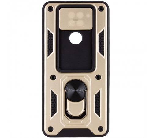 Ударостійкий чохол Camshield Serge Ring для Xiaomi Redmi Note 9 / Redmi 10X Золотий Ударостійкий чохол Camshield Serge Ring для Xiaomi Redmi Note 9 / Redmi 10X Золотий
