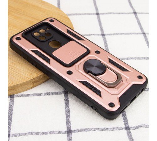 Ударостійкий чохол Camshield Serge Ring для Xiaomi Redmi Note 9 / Redmi 10X Rose Gold Ударостійкий чохол Camshield Serge Ring для Xiaomi Redmi Note 9 / Redmi 10X Rose Gold