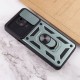 Ударостійкий чохол Camshield Serge Ring для Xiaomi Redmi Note 9s / Note 9 Pro / 9 Pro Max Зелений (горизонт. шторка)