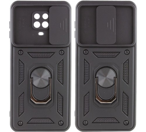 Ударостійкий чохол Camshield Serge Ring для Xiaomi Redmi Note 9s / Note 9 Pro / 9 Pro Max Чорний (горизонт. шторка) Ударостійкий чохол Camshield Serge Ring для Xiaomi Redmi Note 9s / Note 9 Pro / 9 Pro Max Чорний (горизонт. шторка)
