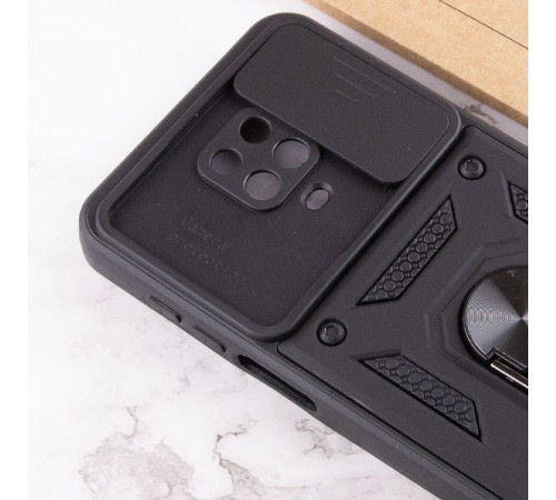 Ударостійкий чохол Camshield Serge Ring для Xiaomi Redmi Note 9s / Note 9 Pro / 9 Pro Max Чорний (горизонт. шторка) Ударостійкий чохол Camshield Serge Ring для Xiaomi Redmi Note 9s / Note 9 Pro / 9 Pro Max Чорний (горизонт. шторка)