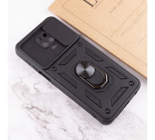 Ударостійкий чохол Camshield Serge Ring для Xiaomi Redmi Note 9s / Note 9 Pro / 9 Pro Max Чорний (горизонт. шторка) Ударостійкий чохол Camshield Serge Ring для Xiaomi Redmi Note 9s / Note 9 Pro / 9 Pro Max Чорний (горизонт. шторка)