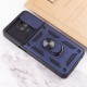 Ударостійкий чохол Camshield Serge Ring для Xiaomi Redmi Note 9s / Note 9 Pro / 9 Pro Max Синій (горизонт. шторка)