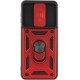Ударостійкий чохол Camshield Serge Ring для Xiaomi Redmi Note 9s / Note 9 Pro / 9 Pro Max Червоний (горизонт. шторка)