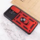 Ударостійкий чохол Camshield Serge Ring для Xiaomi Redmi Note 9s / Note 9 Pro / 9 Pro Max Червоний (горизонт. шторка)
