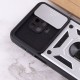 Ударостійкий чохол Camshield Serge Ring для Xiaomi Redmi Note 9s / Note 9 Pro / 9 Pro Max Срібний (горизонт. шторка)