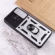 Ударостійкий чохол Camshield Serge Ring для Xiaomi Redmi Note 9s / Note 9 Pro / 9 Pro Max Срібний (горизонт. шторка)