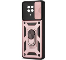 Ударостійкий чохол Camshield Serge Ring для Xiaomi Redmi Note 9s / Note 9 Pro / 9 Pro Max Rose Gold (горизонт. шторка)