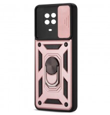 Ударостійкий чохол Camshield Serge Ring для Xiaomi Redmi Note 9s / Note 9 Pro / 9 Pro Max Rose Gold (горизонт. шторка)