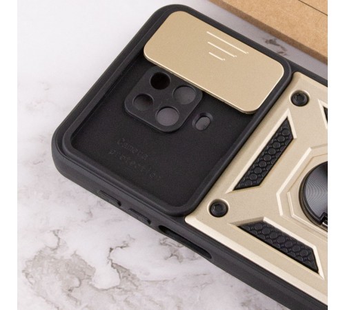 Ударостійкий чохол Camshield Serge Ring для Xiaomi Redmi Note 9s / Note 9 Pro / 9 Pro Max Золотий (горизонт. шторка) Ударостійкий чохол Camshield Serge Ring для Xiaomi Redmi Note 9s / Note 9 Pro / 9 Pro Max Золотий (горизонт. шторка)