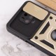 Ударостійкий чохол Camshield Serge Ring для Xiaomi Redmi Note 9s / Note 9 Pro / 9 Pro Max Золотий (горизонт. шторка)