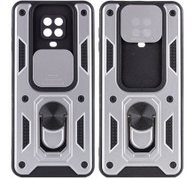 Ударостійкий чохол Camshield Serge Ring для Xiaomi Redmi Note 9s / Note 9 Pro / 9 Pro Max Срібний