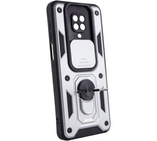 Ударостійкий чохол Camshield Serge Ring для Xiaomi Redmi Note 9s / Note 9 Pro / 9 Pro Max Срібний Ударостійкий чохол Camshield Serge Ring для Xiaomi Redmi Note 9s / Note 9 Pro / 9 Pro Max Срібний