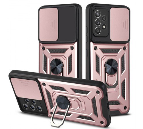 Ударостійкий чохол Camshield Serge Ring для Samsung Galaxy A52 4G / A52 5G / A52s Rose Gold Ударостійкий чохол Camshield Serge Ring для Samsung Galaxy A52 4G / A52 5G / A52s Rose Gold