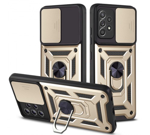 Ударостійкий чохол Camshield Serge Ring для Samsung Galaxy A52 4G / A52 5G / A52s Золотий Ударостійкий чохол Camshield Serge Ring для Samsung Galaxy A52 4G / A52 5G / A52s Золотий