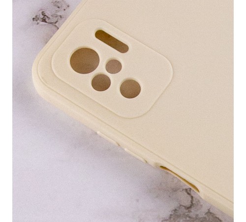Силіконовий чохол Candy Full Camera для Xiaomi Redmi Note 10 / Note 10s Бежевий / Antique White Силіконовий чохол Candy Full Camera для Xiaomi Redmi Note 10 / Note 10s Бежевий / Antique White