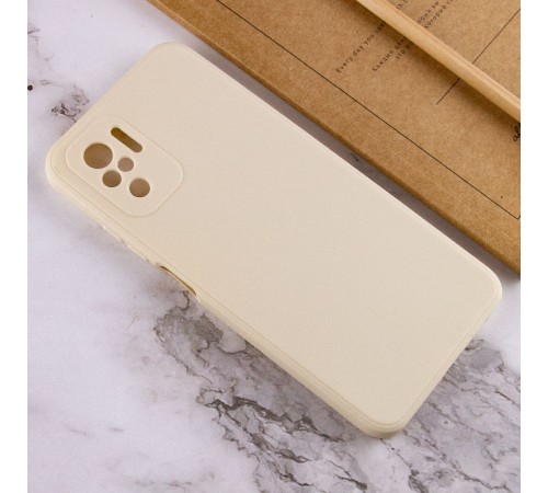 Силіконовий чохол Candy Full Camera для Xiaomi Redmi Note 10 / Note 10s Бежевий / Antique White Силіконовий чохол Candy Full Camera для Xiaomi Redmi Note 10 / Note 10s Бежевий / Antique White