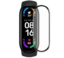 Полімерна плівка 3D (full glue) (тех.пак) для Xiaomi Mi Band 6 Чорний