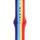 Силіконовий ремінець Rainbow для Apple Watch 42(ser.1-3)/44/45/46/49mm Фіолетовий / Червоний