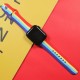 Силіконовий ремінець Rainbow для Apple Watch 42(ser.1-3)/44/45/46/49mm Фіолетовий / Червоний