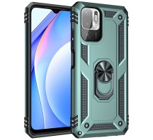 Ударостійкий чохол Serge Ring for Magnet для Xiaomi Redmi Note 10 5G / Poco M3 Pro Зелений