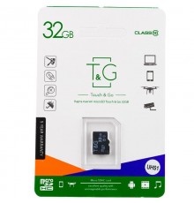 Карта пам'яті T&G microSDHC (UHS-1) 32 GB class 10 (без адаптера) Чорний