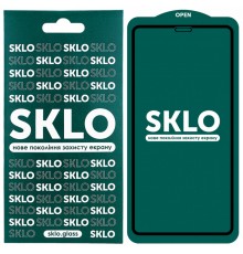 Захисне скло SKLO 5D для Apple iPhone 13 / 13 Pro / 14 / 16e (6.1") Чорний