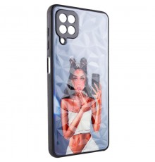 TPU+PC чохол Prisma Ladies для Samsung Galaxy A22 4G Black in White