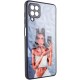 TPU+PC чохол Prisma Ladies для Samsung Galaxy A22 4G Black in White