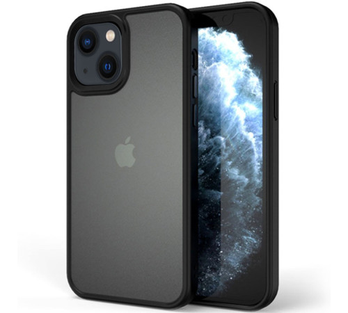 TPU+PC чохол Metal Buttons для Apple iPhone 13 mini (5.4") Чорний / Black