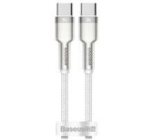 Дата кабель Baseus Cafule Series Metal Type-C to Type-C 100W (1m) (CATJK-C) Білий