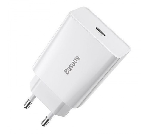 МЗП Baseus Speed Mini Quick Charger 20W (1USB-C) (CCFS-S) Білий МЗП Baseus Speed Mini Quick Charger 20W (1USB-C) (CCFS-S) Білий